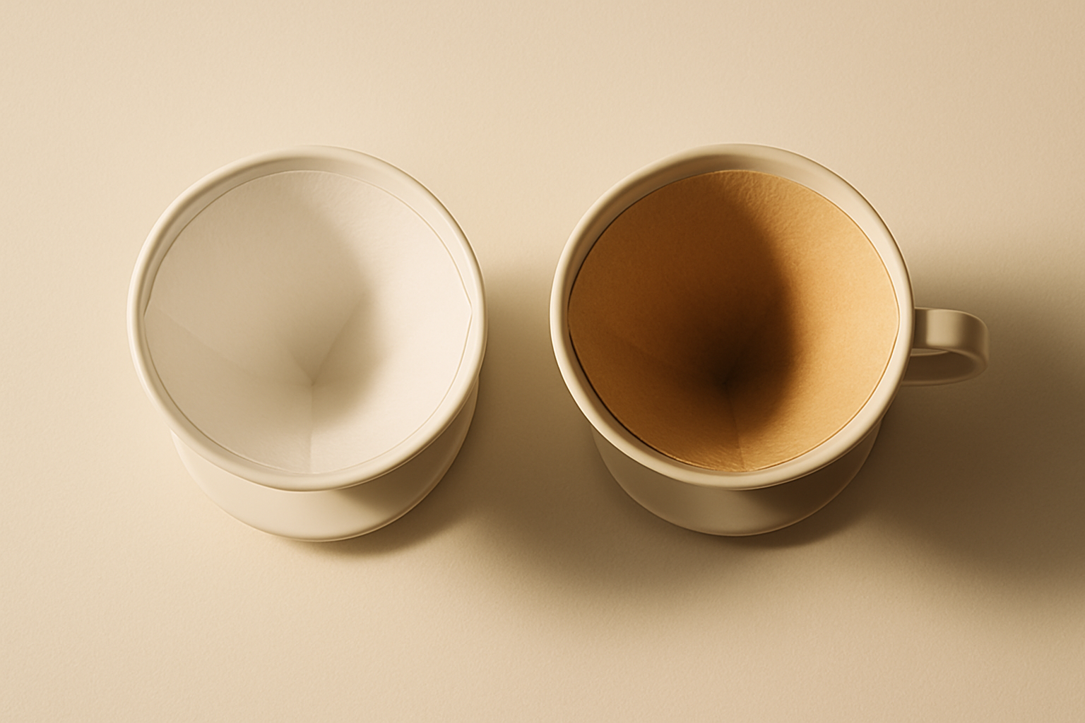 Ağartılmış vs. Ağartılmamış Kağıt Filtreler