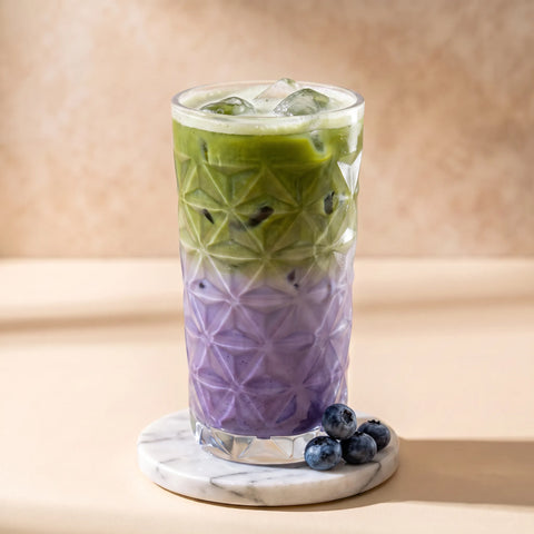 Iced Blueberry Matcha