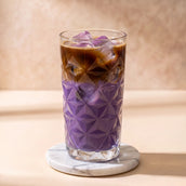 Iced Dirty Ube Latte