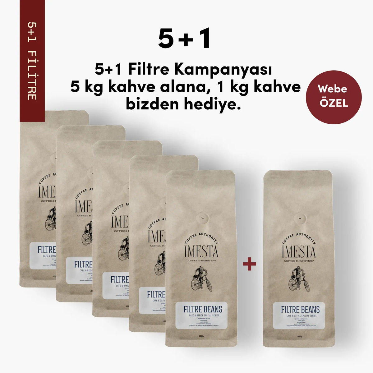 5+1 Avantajlı Filtre Kahve Sepeti (1 Kiloluk Paketler)