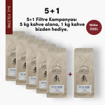 5+1 Avantajlı Filtre Kahve Sepeti (1 Kiloluk Paketler)