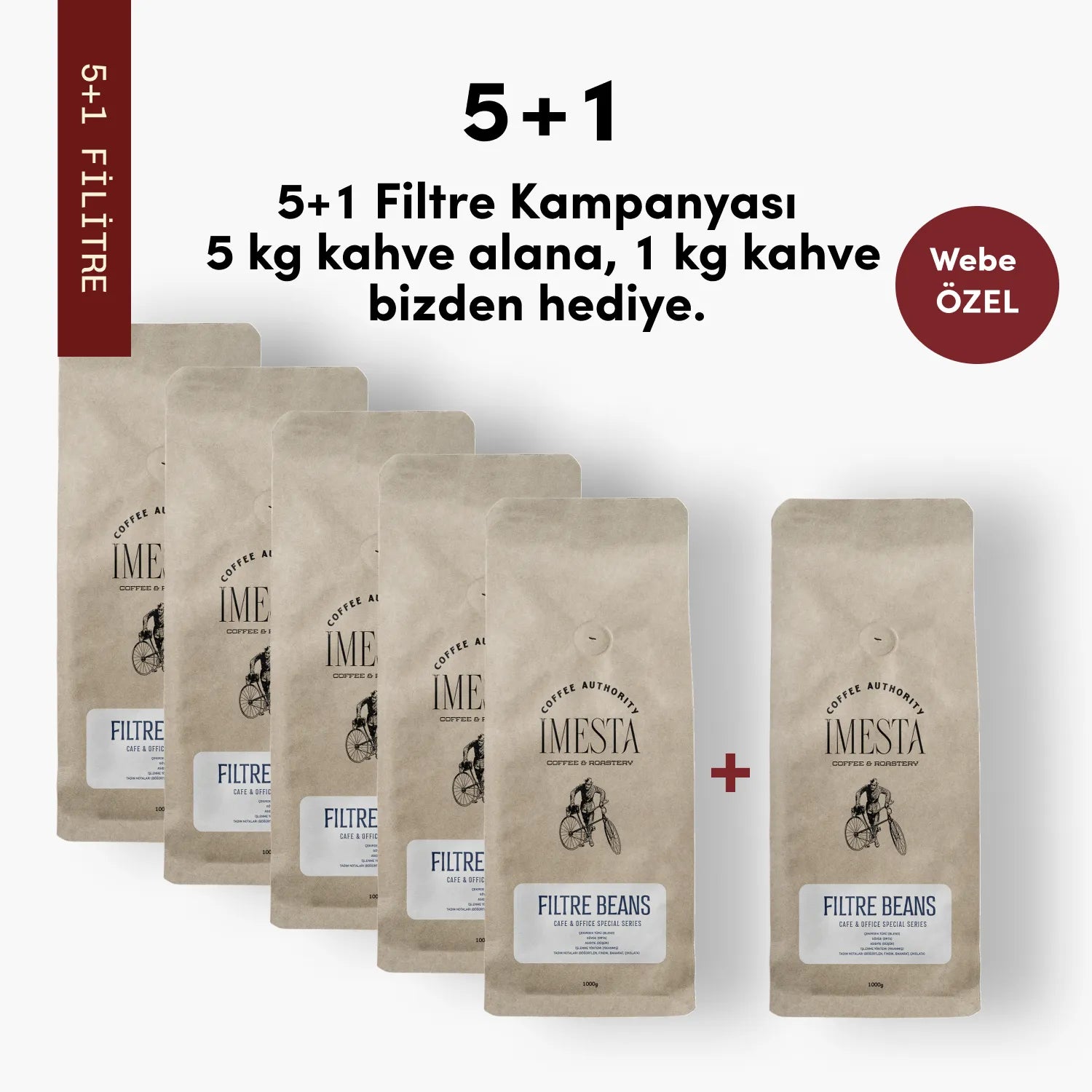 5+1 Avantajlı Filtre Kahve Sepeti (1 Kiloluk Paketler)